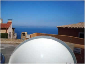 EA3XU/P EA3CUE/P 24GHz a JN11OX Al fondo la Illes Medes