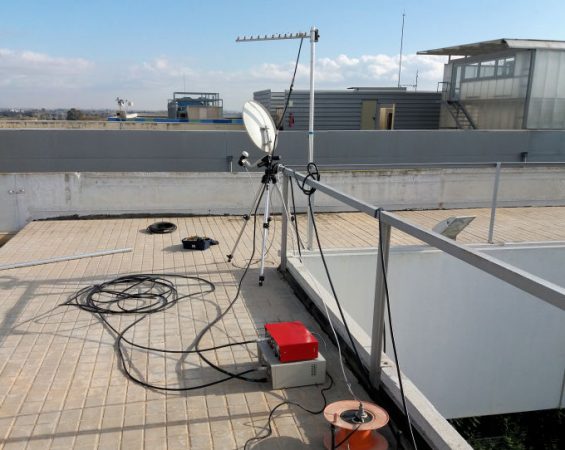 Enllaç de ATV, per retransmetre l'acte des de EETAC