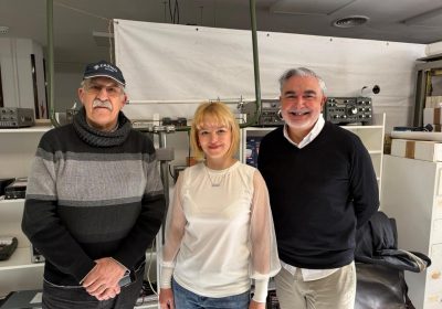 Ricard EA3IAO, Raisa R1BIG, Francesc EA3PV